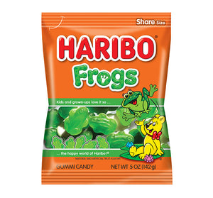 Haribo Frogs Peg Bag 5oz (142g) USA