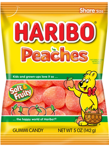 Haribo Peaches Peg Bag 4oz (113g) USA