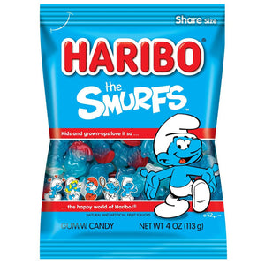 Haribo Smurfs Peg Bag 4oz (113g) USA