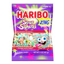 Haribo Sour S’ghetti Peg Bag 5oz (142g) USA