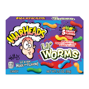 Warheads Lil' Worms Theater Box - 3.5oz (99g)